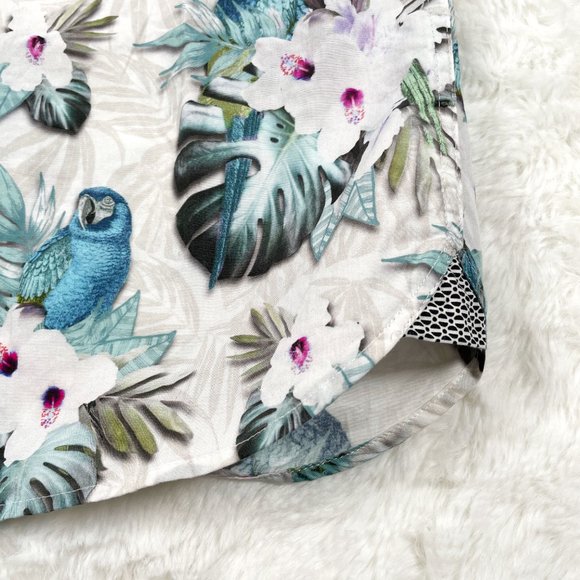 Ted Baker London Button Down Shirt Short Sleeve Size 3 - Picture 7 of 9